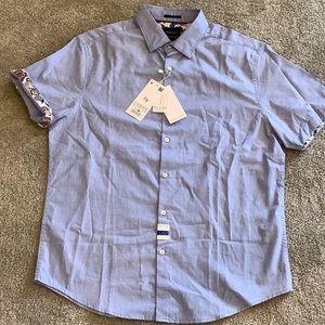 Denim & Flower Short Sleeve button Up